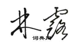 骆恒光林露草书个性签名怎么写
