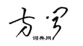 骆恒光方闻草书个性签名怎么写