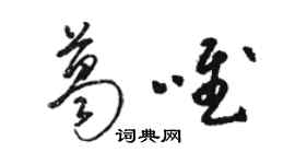 骆恒光葛唯草书个性签名怎么写