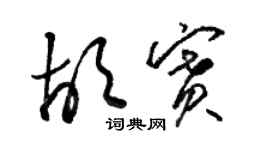 骆恒光胡赛草书个性签名怎么写