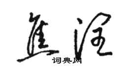 骆恒光焦润草书个性签名怎么写