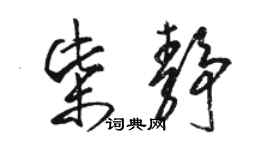 骆恒光柴静草书个性签名怎么写
