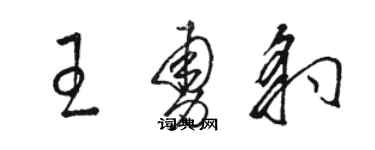 骆恒光王勇豹草书个性签名怎么写
