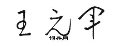 骆恒光王元军草书个性签名怎么写