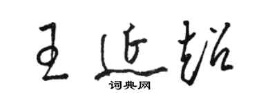 骆恒光王延超草书个性签名怎么写
