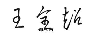 骆恒光王全超草书个性签名怎么写