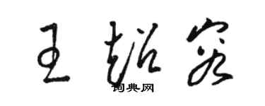骆恒光王超容草书个性签名怎么写