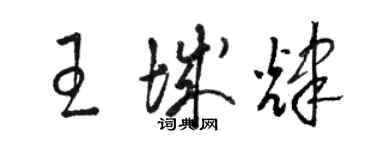 骆恒光王城辉草书个性签名怎么写