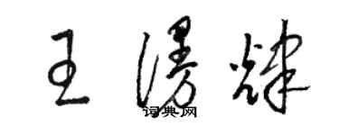 骆恒光王漫辉草书个性签名怎么写