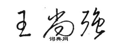 骆恒光王尚强草书个性签名怎么写