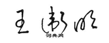 骆恒光王卫明草书个性签名怎么写