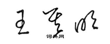 骆恒光王其明草书个性签名怎么写