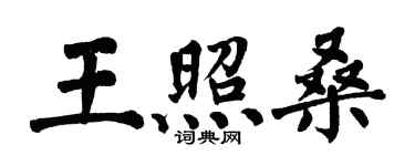 翁闿运王照桑楷书个性签名怎么写