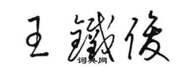 骆恒光王铁俊草书个性签名怎么写