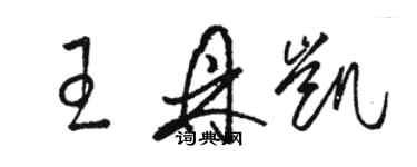 骆恒光王鼎凯草书个性签名怎么写