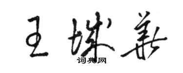 骆恒光王城华草书个性签名怎么写