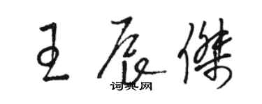 骆恒光王辰杰草书个性签名怎么写