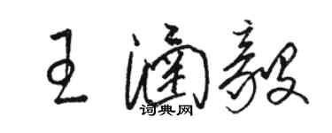 骆恒光王涵毅草书个性签名怎么写