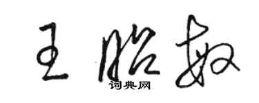 骆恒光王昭敏草书个性签名怎么写