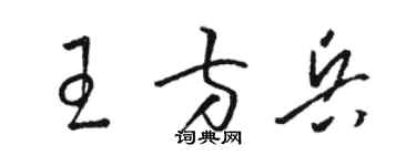 骆恒光王方兵草书个性签名怎么写