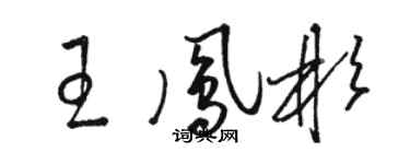 骆恒光王凤彬草书个性签名怎么写