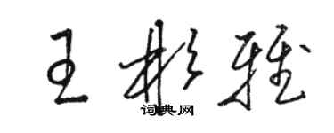 骆恒光王彬雅草书个性签名怎么写
