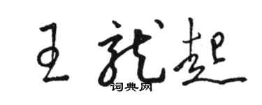 骆恒光王龙起草书个性签名怎么写