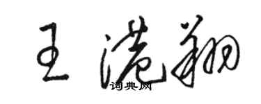 骆恒光王港翔草书个性签名怎么写