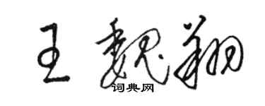 骆恒光王魏翔草书个性签名怎么写