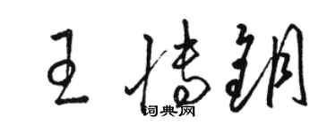 骆恒光王博钥草书个性签名怎么写