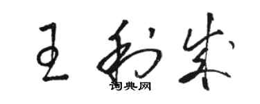 骆恒光王利成草书个性签名怎么写