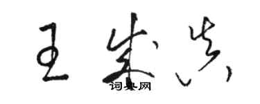 骆恒光王成真草书个性签名怎么写