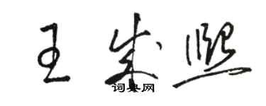 骆恒光王成熙草书个性签名怎么写