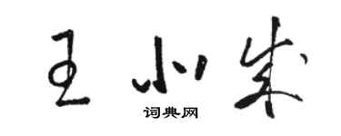 骆恒光王北成草书个性签名怎么写