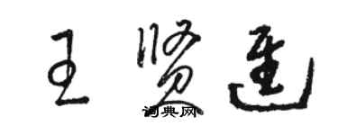 骆恒光王贤进草书个性签名怎么写