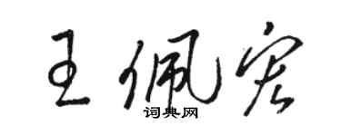 骆恒光王佩宏草书个性签名怎么写