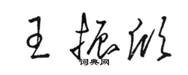 骆恒光王振欣草书个性签名怎么写