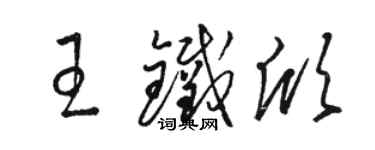 骆恒光王铁欣草书个性签名怎么写