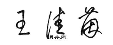 骆恒光王佳茵草书个性签名怎么写
