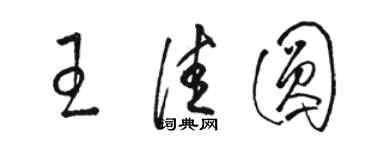 骆恒光王佳圆草书个性签名怎么写