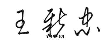 骆恒光王新忠草书个性签名怎么写