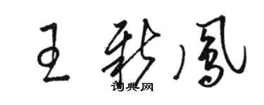 骆恒光王新凤草书个性签名怎么写