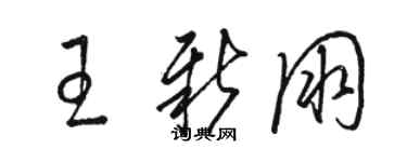 骆恒光王新朋草书个性签名怎么写