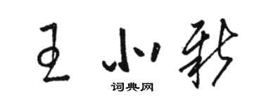 骆恒光王北新草书个性签名怎么写