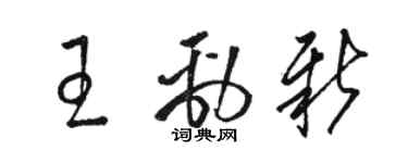 骆恒光王劲新草书个性签名怎么写