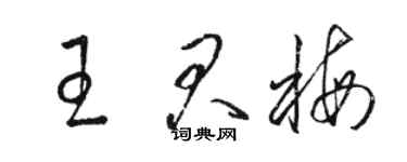 骆恒光王君梅草书个性签名怎么写