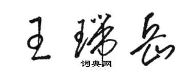 骆恒光王瑞岳草书个性签名怎么写