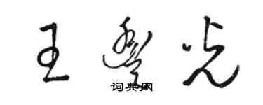 骆恒光王丰光草书个性签名怎么写