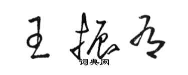 骆恒光王振有草书个性签名怎么写