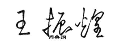 骆恒光王振煌草书个性签名怎么写